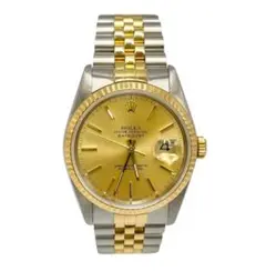 ROLEX DATEJUST 自動巻き ゴールドシルバー