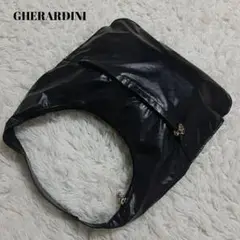 【超軽量】ゲラルディーニ ソフティ ワンショルダーバッグ 総柄 ブラック