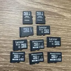 MicroSDカード　4GB 10枚
