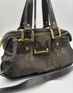 BRUNOMAGLI ブルーノマリ　2way ショルダーバッグ　ダークブラウン