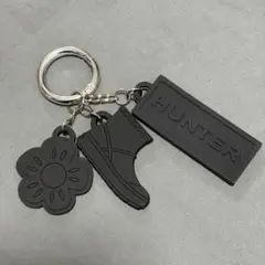 新品 HUNTER ノベルティ キーホルダー ブラック 非売品