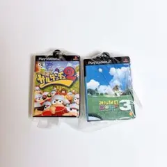 プレイステーション ゲームパッケージミニチュアチャーム 2個セット①