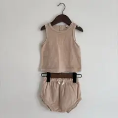 【美品】QUINCY MAE クインシーメイセットアップ 12-18m