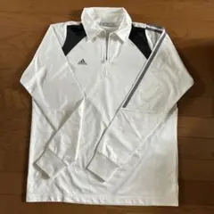 adidas メンズ長袖シャツ M ホワイト