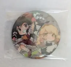 博麗霊夢霧雨魔理沙缶バッジ　東方project