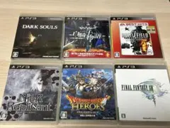PS3ゲームソフト6本セット　中古