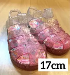 17cm ビニールサンダル ピンク バースデイ