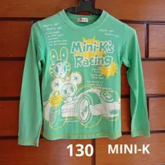 Mini-K's Racing 長袖カットソー 130 綿100%