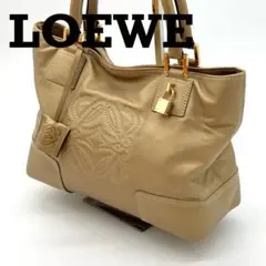 極希少 美品 LOEWE アマソナ ハンドバッグ ステッチ カデナ 鍵付き