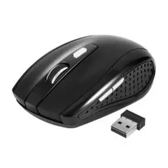 ブラック 7ボタン 充電式 ワイヤレスマウス 無線マウス