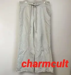 charmcult 麻　ワイドパンツ　白　チャームカルト