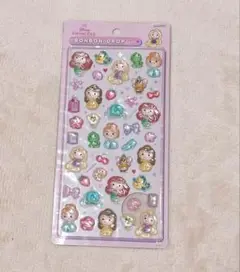 ボンボンドロップシール　ディズニー　ディズニープリンセス