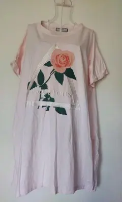 jouetie バラプリント Tシャツ ピンク