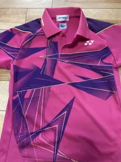 YONEX J130 ピンク 幾何学模様シャツ