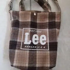 Lee チェック柄トートバッグ