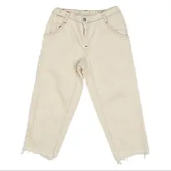 moun ten デニム　ホワイト　クロップドデニム　美品　125