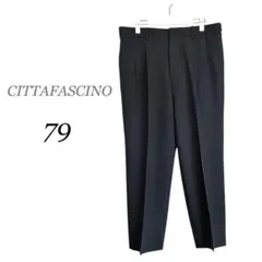 【チタファッシーノ】スラックス ダークグレー 79 メンズ　日本製　ウール