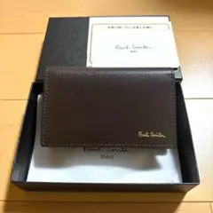 Paul Smith シティエンボス　名刺入れ　新品未使用品　ブラウン　販売終了