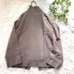 【美品】Mila Owen ミラ オーウェン リブ切替ニット サイズ1