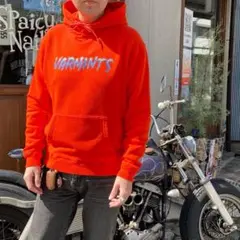 新品　RATS ラッツ FLAME ON HOODIEORANG パーカー