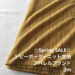 B5X/6319-05◆2m 春SALE/綿ポリ混ドビーボーダーニット生地