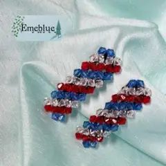 【再販×3】ミャクミャクカラー ビーズ ヘアピン 2個セット Emeblue