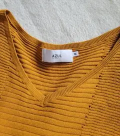 AZUL BY MOUSSY サマーニット Vネック 半袖トップス M