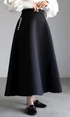 Bonjour Sagan ビッグパールダンボールスカート ブラック 美品