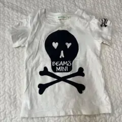 BEAMS mini スカルTシャツ 90cm