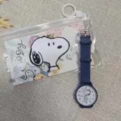 スヌーピー　腕時計　専用ポーチ付　　訳あり
