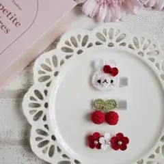 ୨୧ヘアクリップセットA-5୨୧ベビー&キッズ⑅﻿ハンドメイド⑅﻿