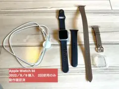 Apple Watch SE 動作確認済 2回使用美品 グレイ2022/9月購入