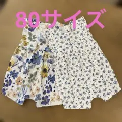【新品】NEXT 80サイズ 花柄ロンパース2枚セット