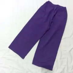 NAUGHTY BY STORE ワイドパンツ　イージパンツ　ウエストゴム　紫