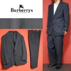 【美品】Burberrys グレー シャドーストライプ セットアップ