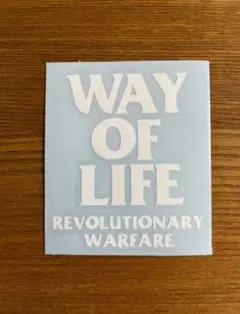 RATSラッツ WAY OF LIFE カッティングステッカー ホワイト