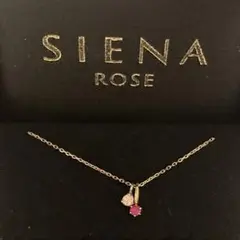 SIENA ROSE シエナロゼ K10 ネックレス ダイヤ ルビー