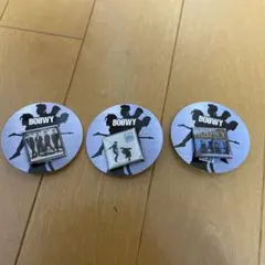 ガチャガチャ BOOWY ピンバッジ 3種セット