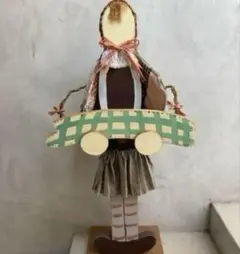 アンティーク ガーデニング 女の子のかかし ポスト