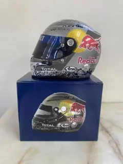 直筆サイン入り　F1レッドブル　ベッテル　1/2ミニヘルメット 直筆サイン入り F1レッドブル ベッテル 1/2ミニヘルメット