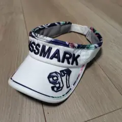 kissmark ホワイト バイザー 白 レディース ゴルフウェア キスマーク