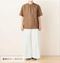 POOL いろいろの服　二ータックワイドパンツ