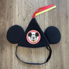 ディズニー　ミッキー　耳付き三角帽子