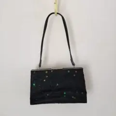 CHEROSITA スパンコール 黒 クラッチバッグ