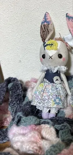ミナペルホネン ぬいぐるみ 作家 パッチワーク ハンドメイド