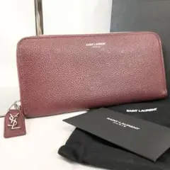 【極美品】サンロラーンパリ ラウンドジップ 長財布 レザー リヴゴーシュ