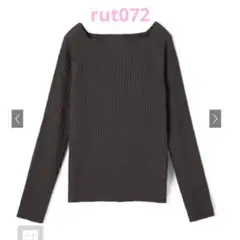GRL [rut072] スクエアネックリブトップス