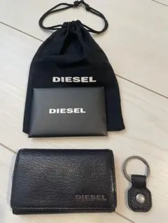 【美品】DIESEL ディーゼル キーケース ミニポーチ＆リング付き