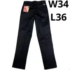 デッドストック Dickies 874 ワークパンツ W34L36 黒