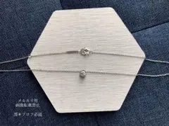 星 ジルコニア スターカット シルバー ネックレス